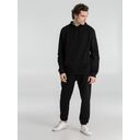 Толстовка с капюшоном унисекс Hoodie, черная, размер XS
