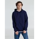 Толстовка с капюшоном унисекс Hoodie, темно-синяя, размер XL
