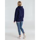 Толстовка с капюшоном унисекс Hoodie, темно-синяя, размер XS