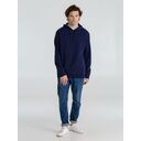 Толстовка с капюшоном унисекс Hoodie, темно-синяя, размер XS