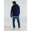 Толстовка с капюшоном унисекс Hoodie, темно-синяя, размер XS