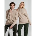 Толстовка с капюшоном унисекс Hoodie, бежевая, размер XS