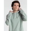 Толстовка с капюшоном унисекс Hoodie, серо-зеленая, размер S
