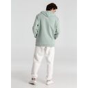 Толстовка с капюшоном унисекс Hoodie, серо-зеленая, размер S