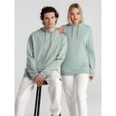 Толстовка с капюшоном унисекс Hoodie, серо-зеленая, размер XS