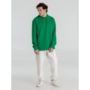 Толстовка с капюшоном унисекс Hoodie, зеленая, размер XS