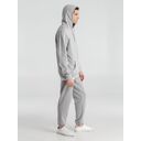Толстовка с капюшоном унисекс Hoodie, серый меланж, размер S