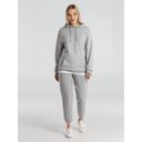 Толстовка с капюшоном унисекс Hoodie, серый меланж, размер S