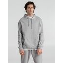 Толстовка с капюшоном унисекс Hoodie, серый меланж, размер XS