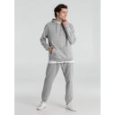 Толстовка с капюшоном унисекс Hoodie, серый меланж, размер XS