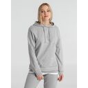 Толстовка с капюшоном унисекс Hoodie, серый меланж, размер XS