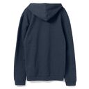Толстовка с капюшоном унисекс Hoodie, синий меланж, размер S