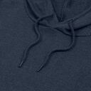 Толстовка с капюшоном унисекс Hoodie, синий меланж, размер S