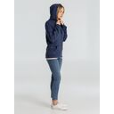Толстовка с капюшоном унисекс Hoodie, синий меланж, размер S