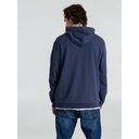 Толстовка с капюшоном унисекс Hoodie, синий меланж, размер S