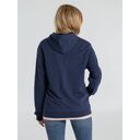 Толстовка с капюшоном унисекс Hoodie, синий меланж, размер XS