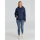 Толстовка с капюшоном унисекс Hoodie, синий меланж, размер XS