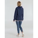 Толстовка с капюшоном унисекс Hoodie, синий меланж, размер XS