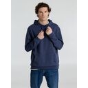 Толстовка с капюшоном унисекс Hoodie, синий меланж, размер XS
