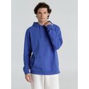 Толстовка с капюшоном унисекс Hoodie, ярко-синий меланж, размер XS