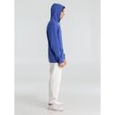 Толстовка с капюшоном унисекс Hoodie, ярко-синий меланж, размер XS