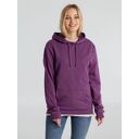 Толстовка с капюшоном унисекс Hoodie, фиолетовый меланж, размер S
