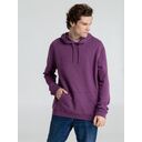 Толстовка с капюшоном унисекс Hoodie, фиолетовый меланж, размер S