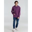 Толстовка с капюшоном унисекс Hoodie, фиолетовый меланж, размер S