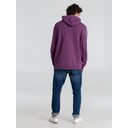 Толстовка с капюшоном унисекс Hoodie, фиолетовый меланж, размер S