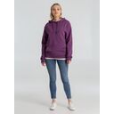 Толстовка с капюшоном унисекс Hoodie, фиолетовый меланж, размер XS