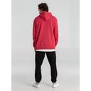 Толстовка с капюшоном унисекс Hoodie, красный меланж, размер M