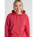Толстовка с капюшоном унисекс Hoodie, красный меланж, размер M