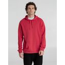 Толстовка с капюшоном унисекс Hoodie, красный меланж, размер XL
