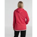 Толстовка с капюшоном унисекс Hoodie, красный меланж, размер XL