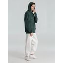 Толстовка с капюшоном унисекс Hoodie, темно-зеленый меланж, размер XS