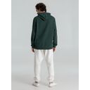 Толстовка с капюшоном унисекс Hoodie, темно-зеленый меланж, размер XS