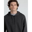 Толстовка с капюшоном унисекс Hoodie, серый меланж (антрацит), размер S
