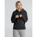 Толстовка с капюшоном унисекс Hoodie, серый меланж (антрацит), размер S