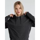 Толстовка с капюшоном унисекс Hoodie, серый меланж (антрацит), размер S