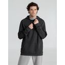 Толстовка с капюшоном унисекс Hoodie, серый меланж (антрацит), размер XS