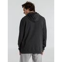 Толстовка с капюшоном унисекс Hoodie, серый меланж (антрацит), размер XS