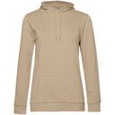 Толстовка с капюшоном женская Hoodie, бежевая, размер XL