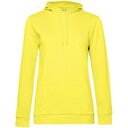 Толстовка с капюшоном женская Hoodie, желтая, размер M