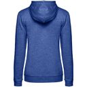 Толстовка с капюшоном женская Hoodie, ярко-синий меланж, размер M