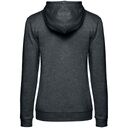 Толстовка с капюшоном женская Hoodie, серый меланж (антрацит), размер XL