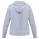 Толстовка женская Hooded Full Zip серый меланж, размер XS