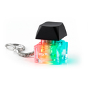 Брелок PUSH ME с LED подсветкой (фонарик), чёрный