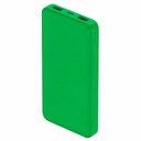 Внешний аккумулятор Polus, 10000 Mah, софт-тач покрытие, зеленый