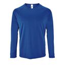 Футболка с длинным рукавом Sporty LSL Men ярко-синяя, размер XXL