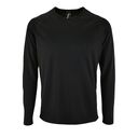 Футболка с длинным рукавом Sporty LSL Men черная, размер 3XL
